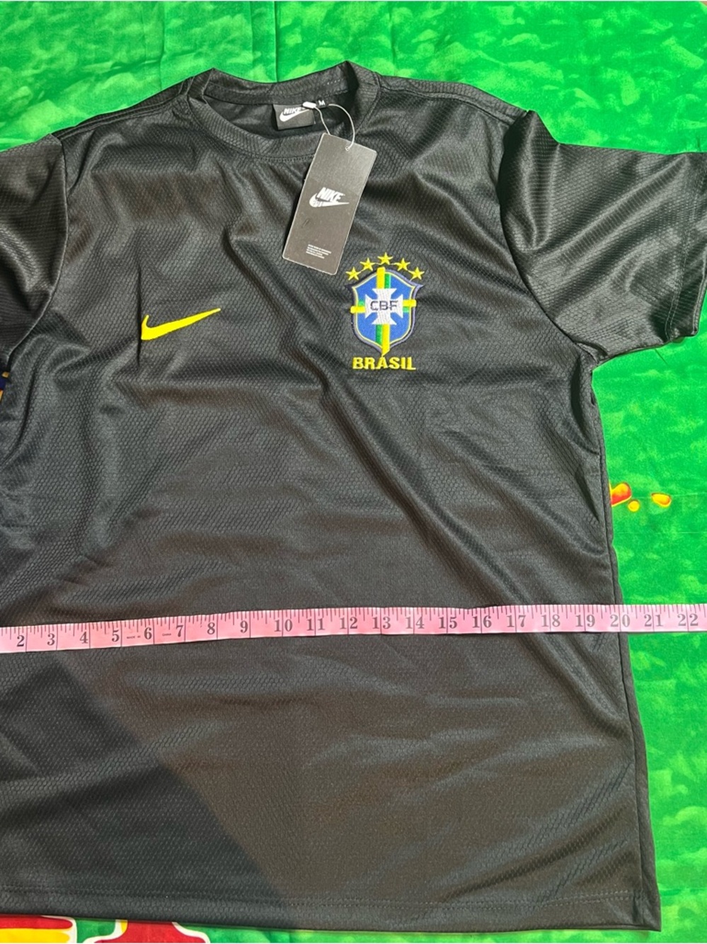 Brazil CBF Soccer Jersey in Black with yellow Accents - Picture 7 of 14